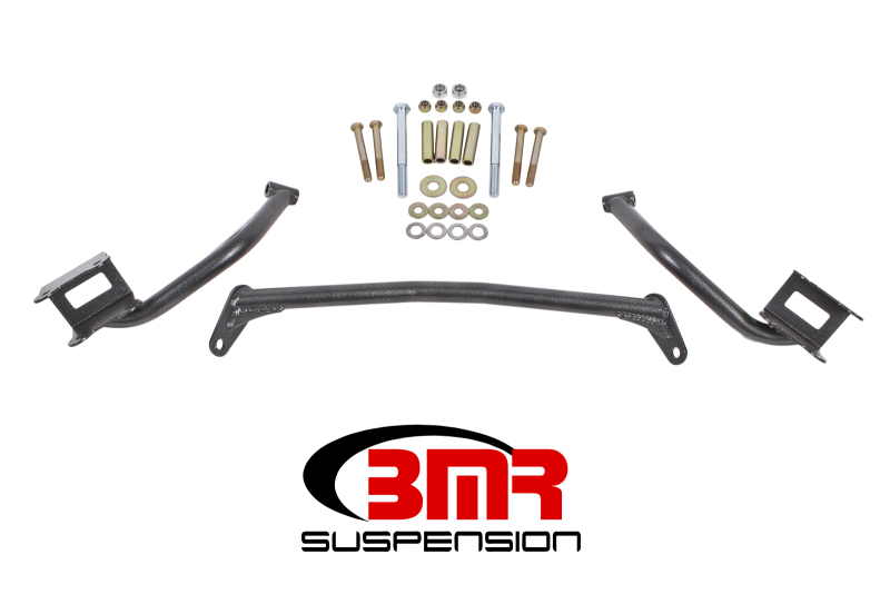 Ford Mustang Torque Box Plates - BMR Suspension - Upper Torque Box Reinforcement Plates - Black Hammertone - `79-`04
